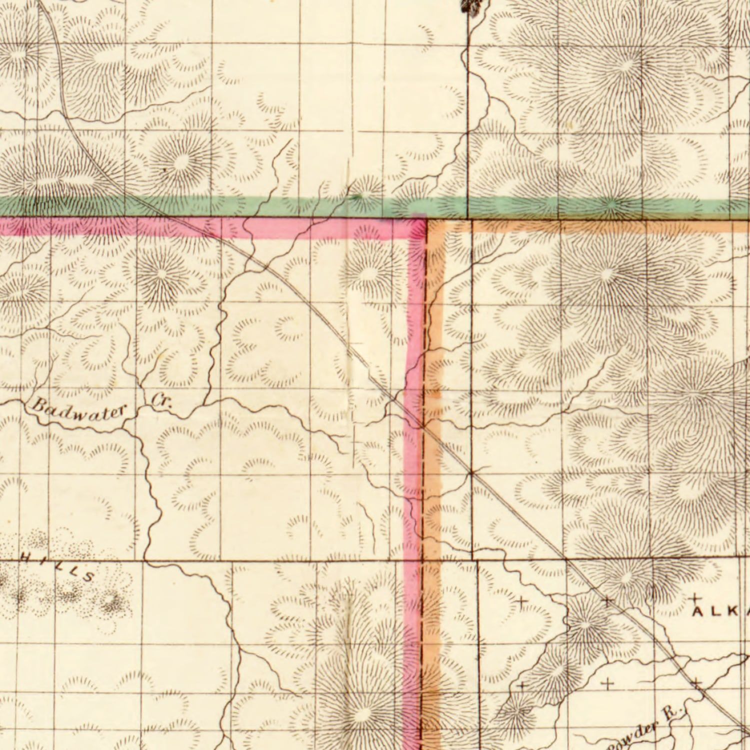 Vintage Map of Wyoming 1883