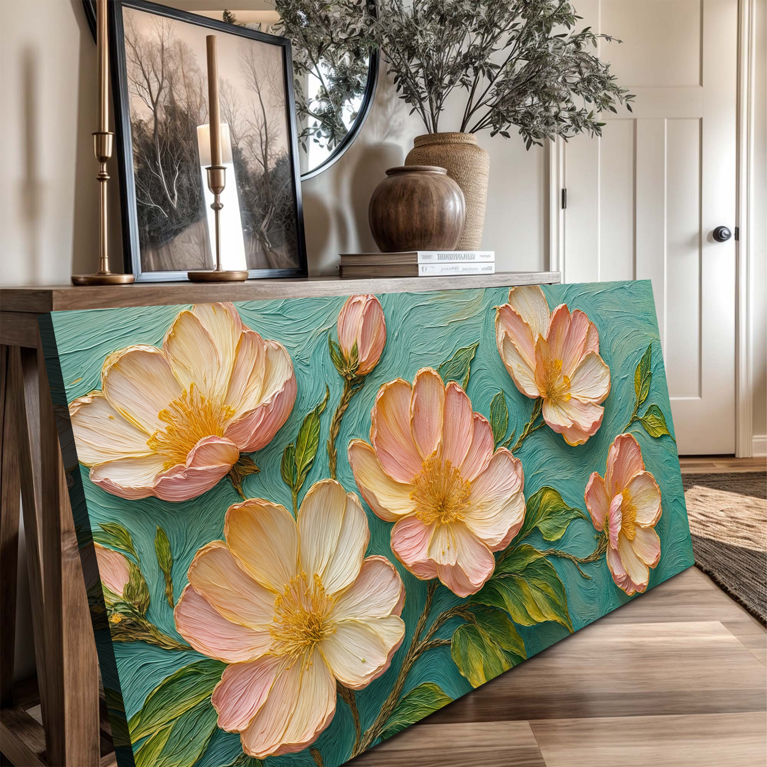 Blossoms Serenade Impasto Wall Art