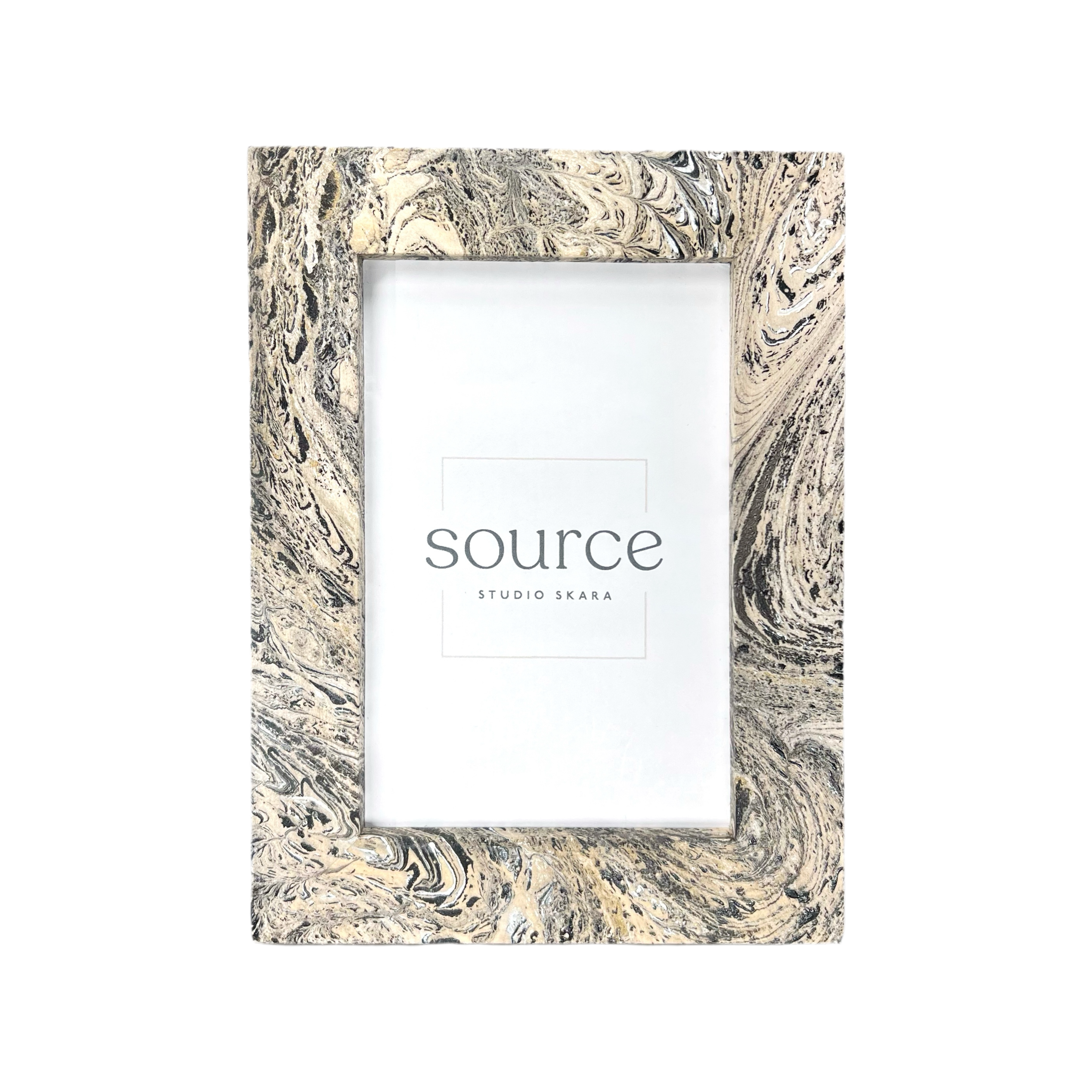 Neue Hand Marbled Wood Picture Frame (4x6)