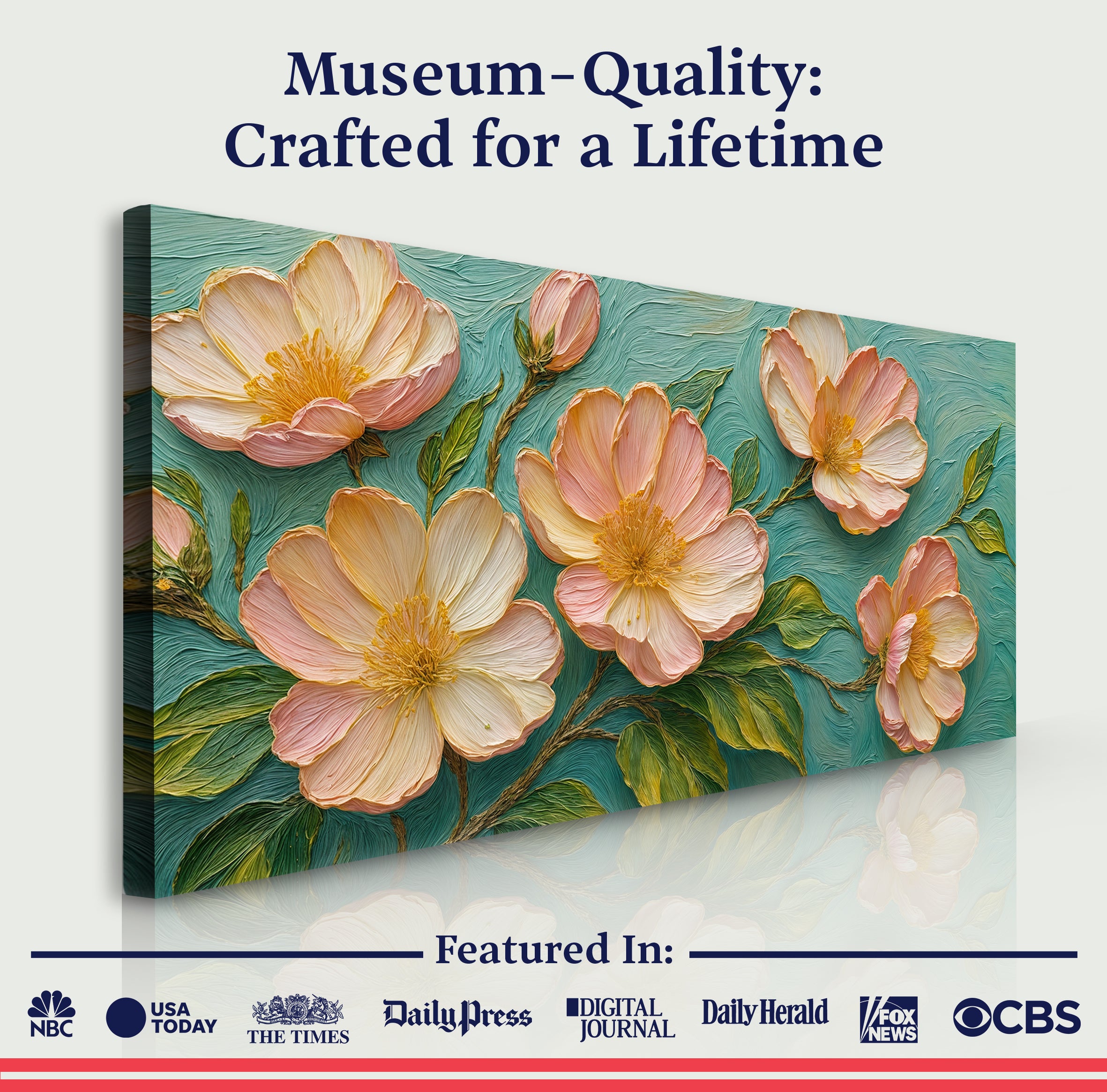 Blossoms Serenade Impasto Wall Art