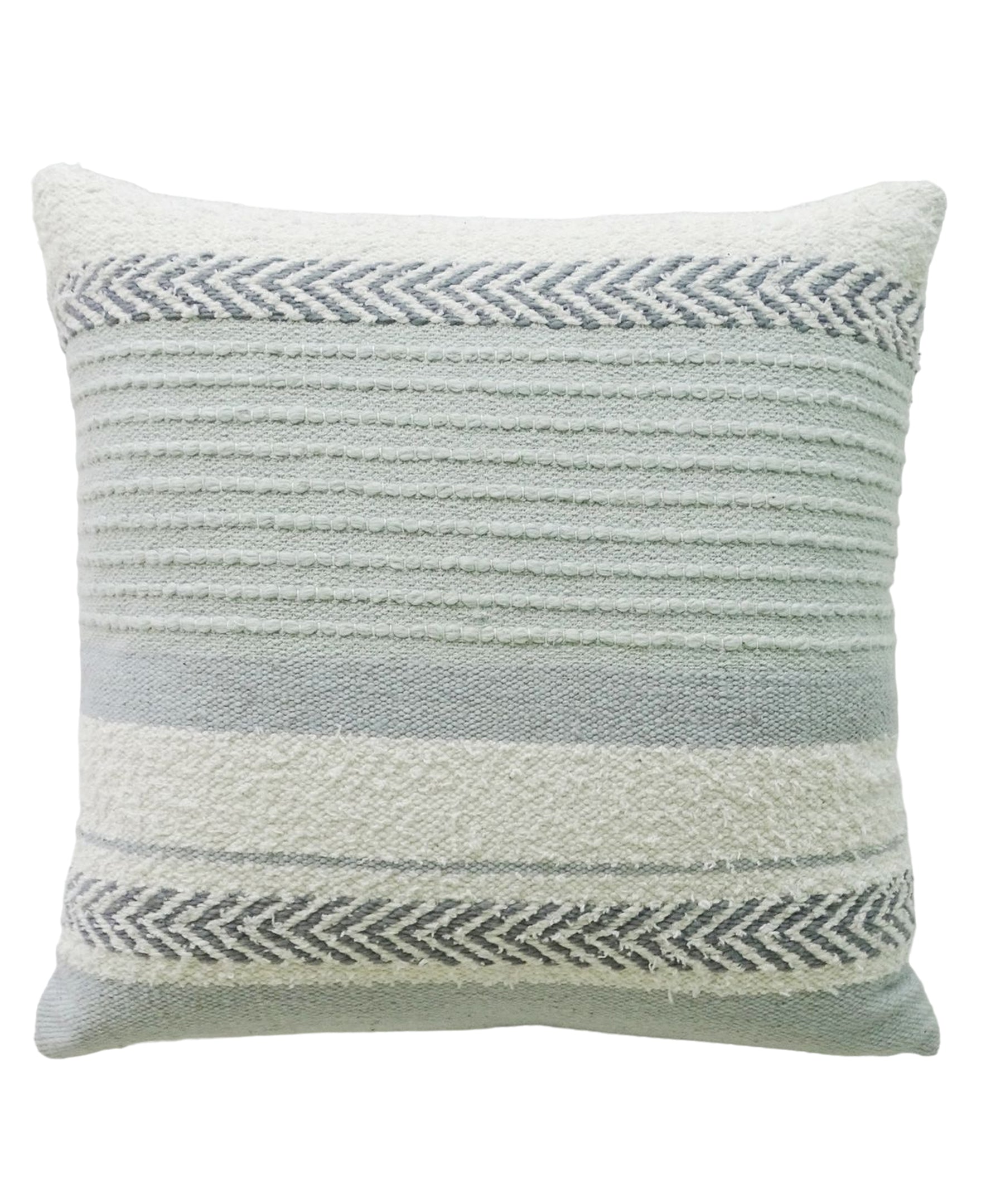 Handloom Woven Striped Decorative Pillow 20