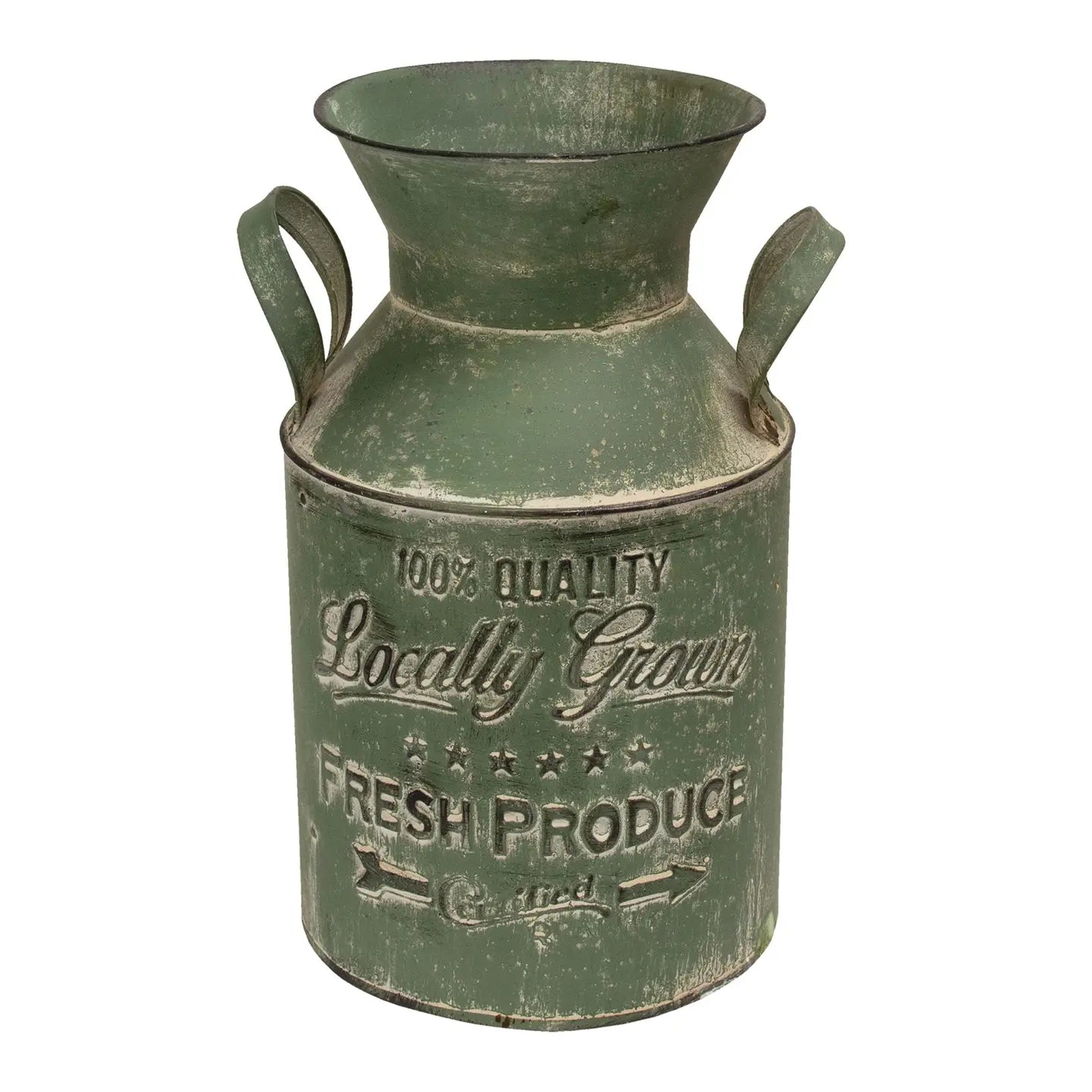 Locally Grown Green Milk Can