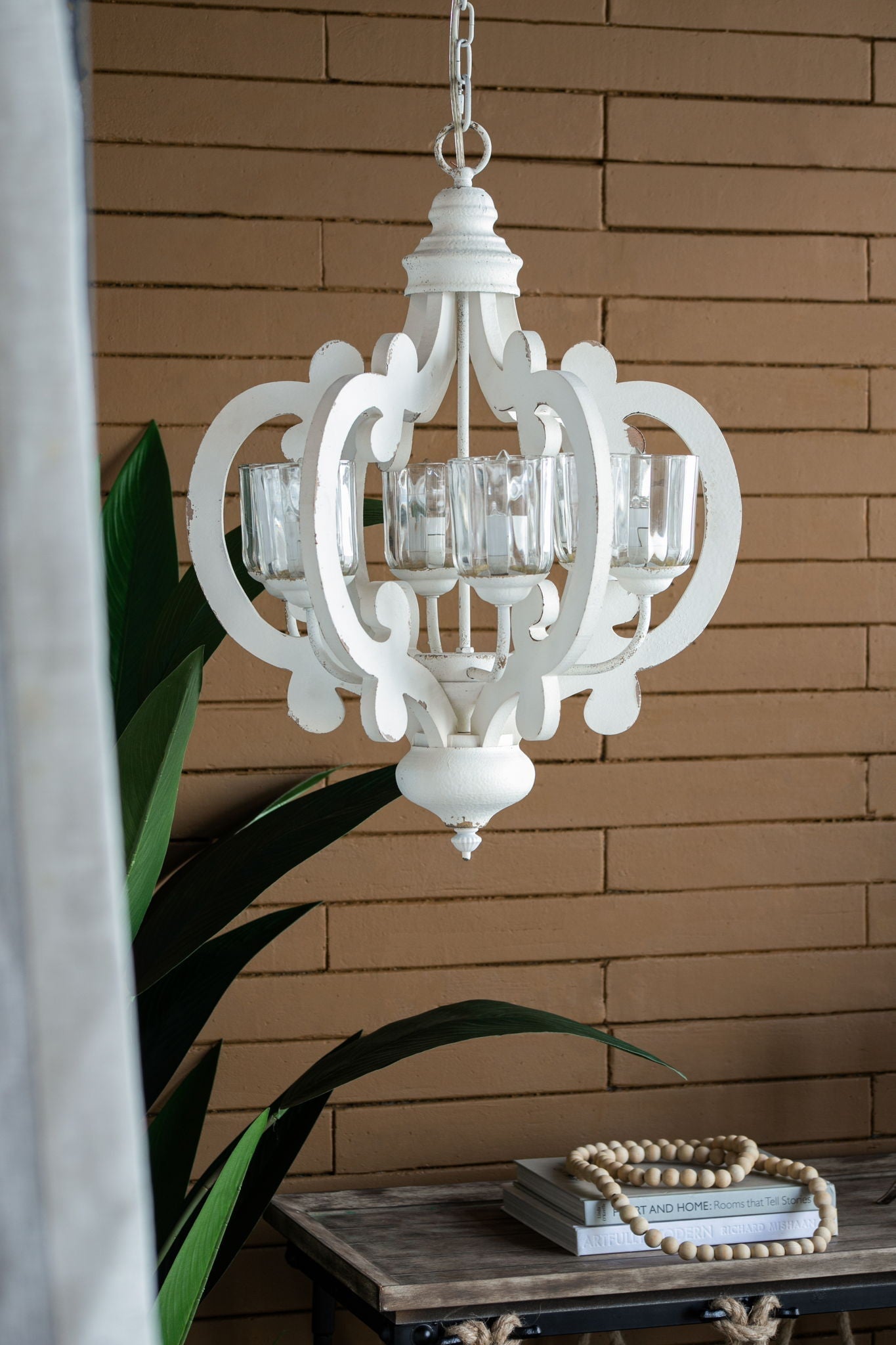 Farmhouse 6-Light Wood Chandelier Pendant Light Fixture