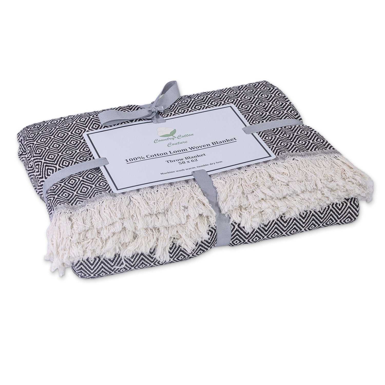 100% Cotton Patterned (Large) Throw Blankets - 58
