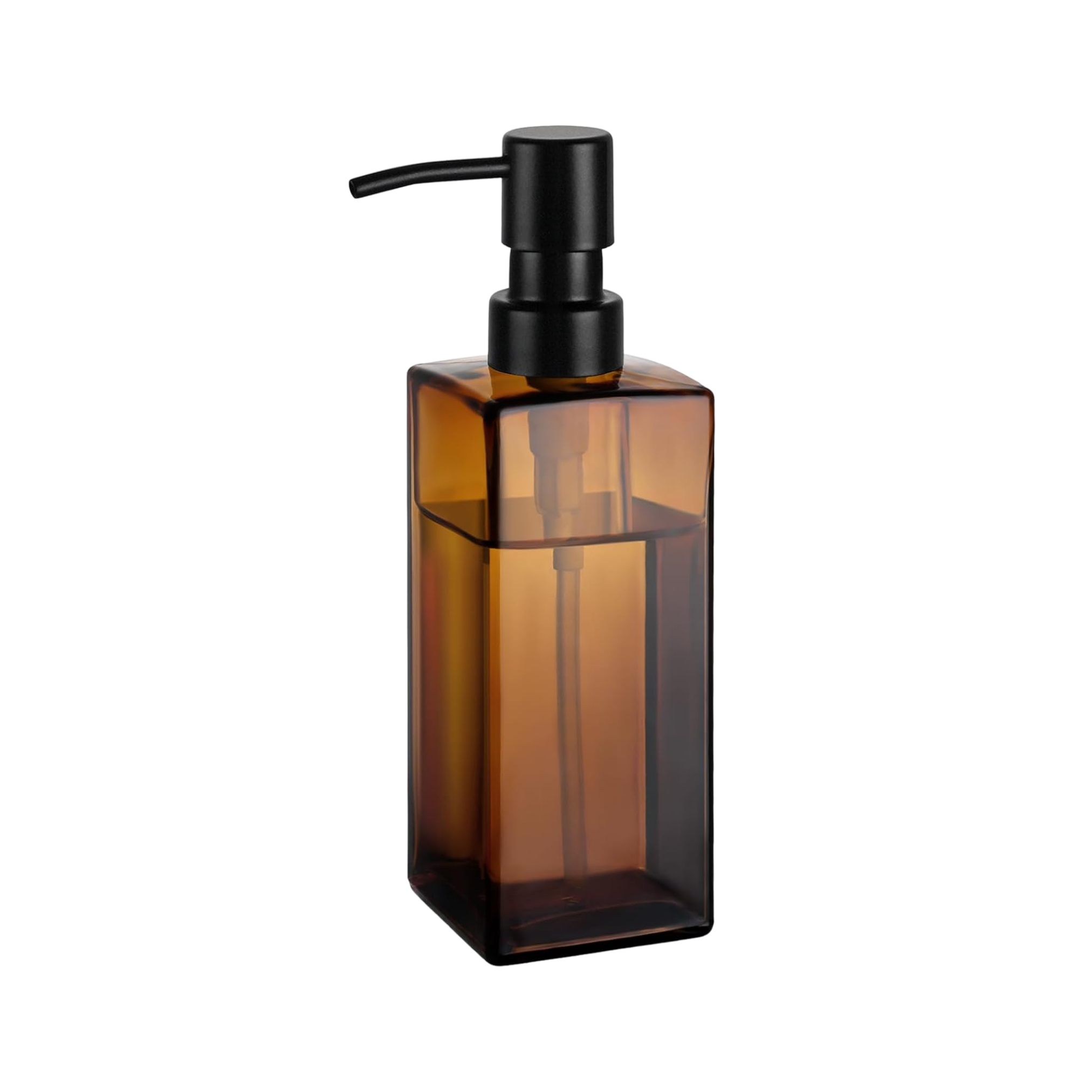 Amber Glass Soap Pump