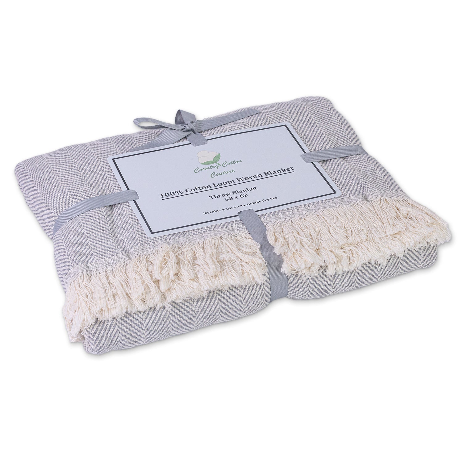 100% Cotton Patterned (Large) Throw Blankets - 58