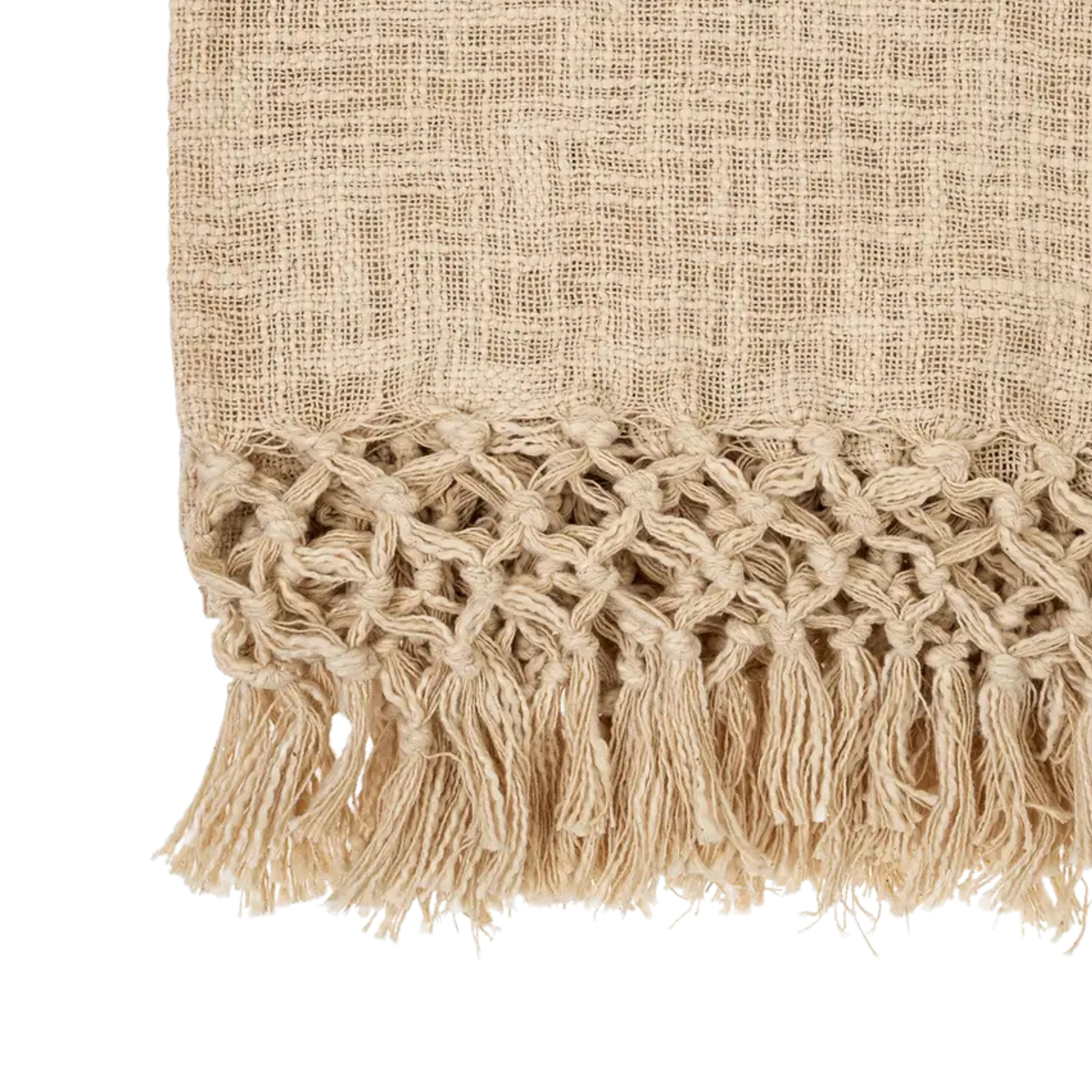Leela Braided Tassel Throw Blanket