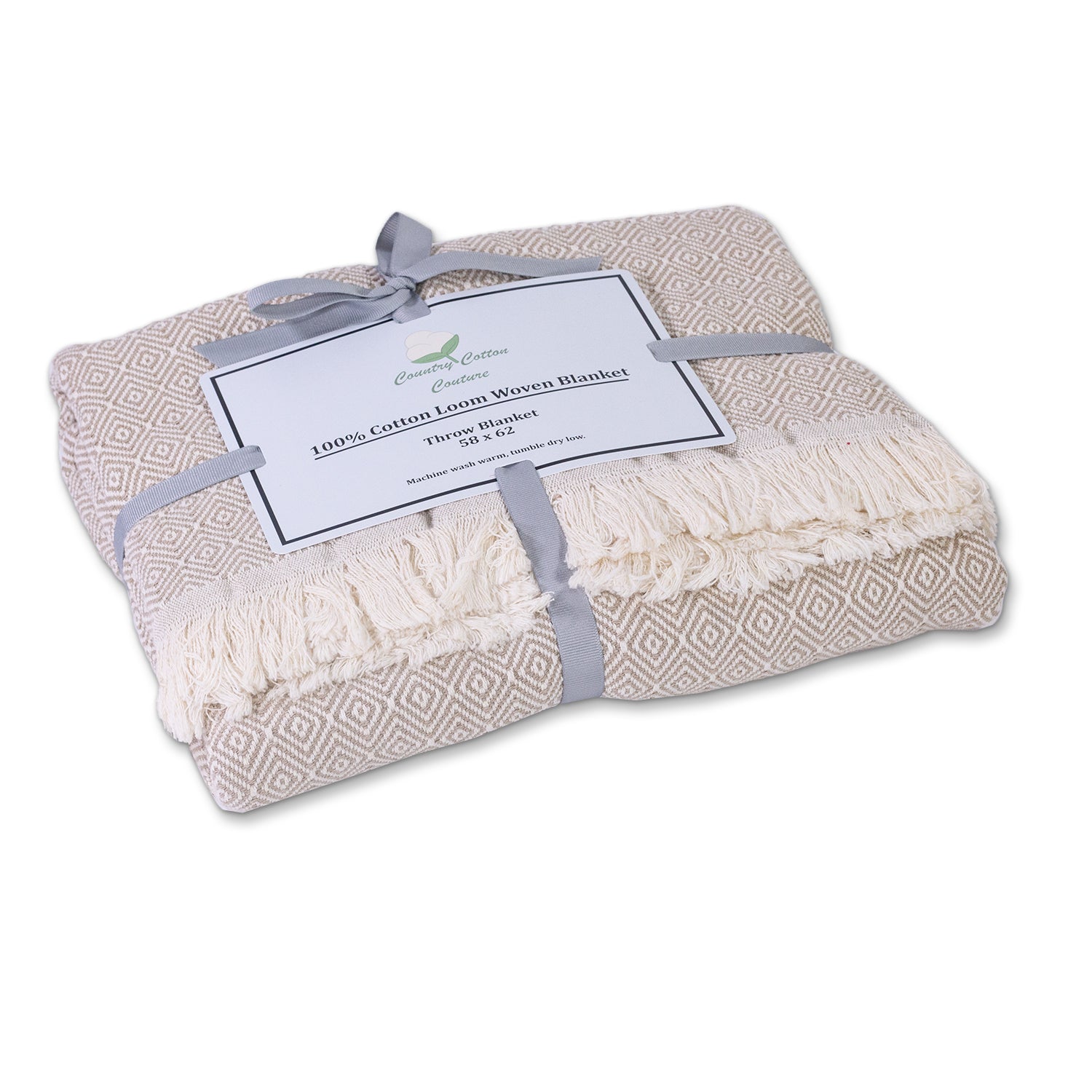 100% Cotton Patterned (Large) Throw Blankets - 58