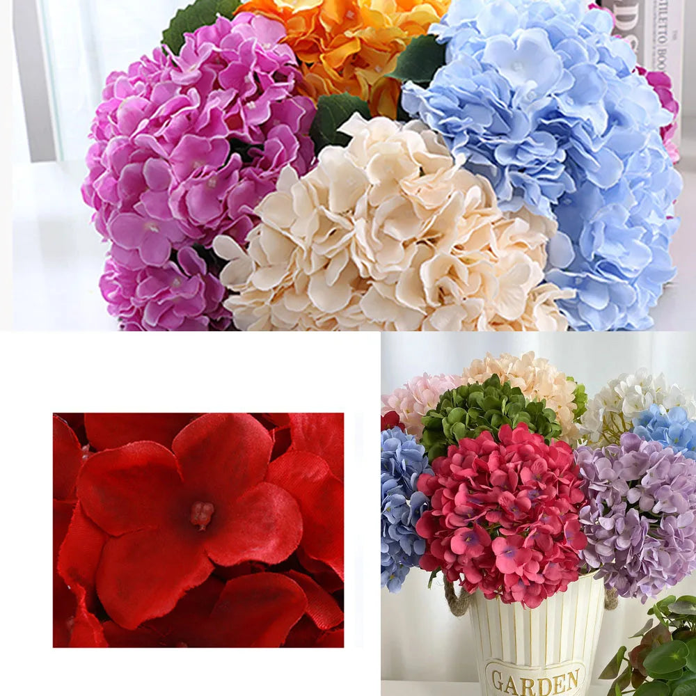 1 bouquet Artificial Silk Peony Hydrangea Flower