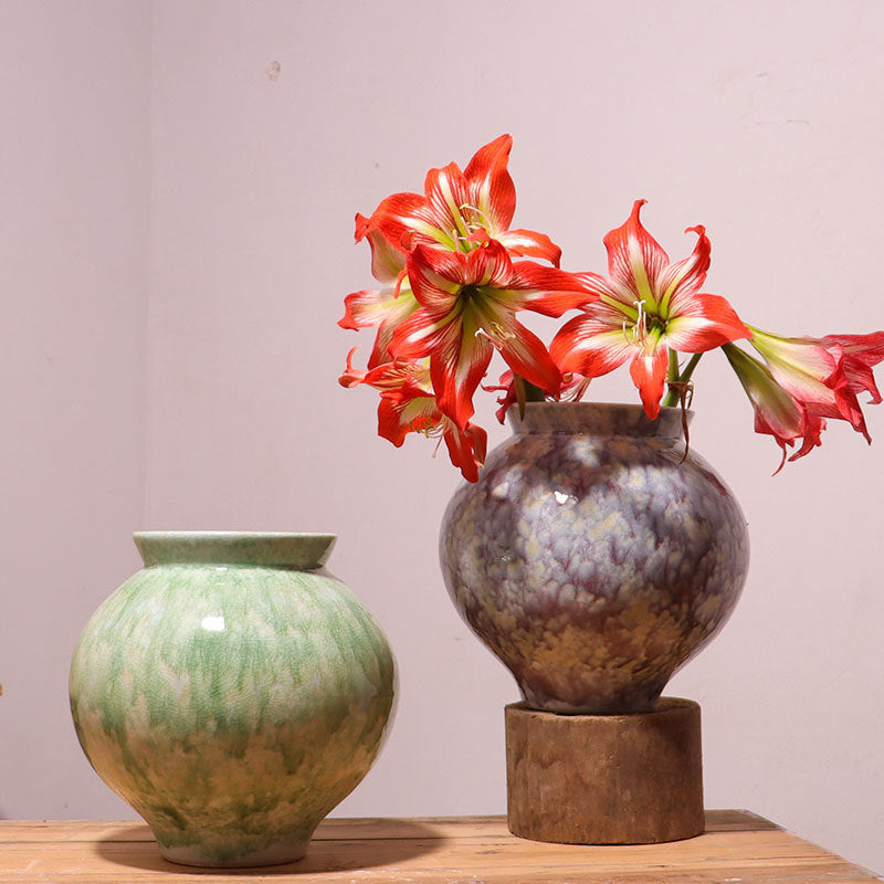 nEW BEAUTIFUL Ceramic Vase  WITH Hydroponic Flower Pot Decor