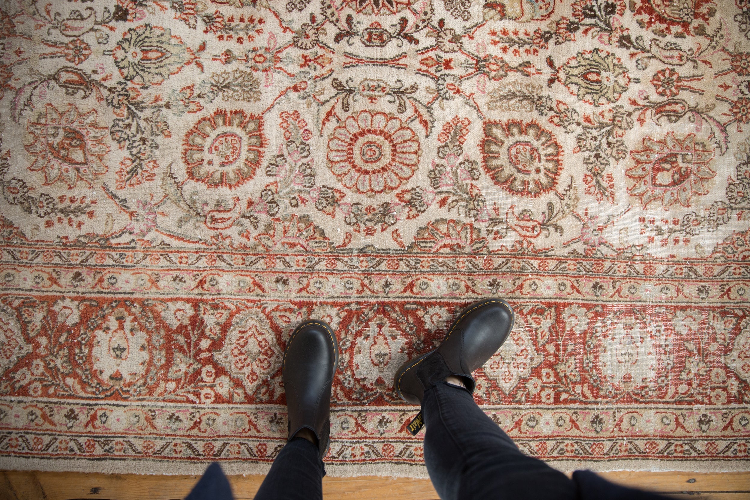 8x11 Vintage Distressed Meshed Carpet