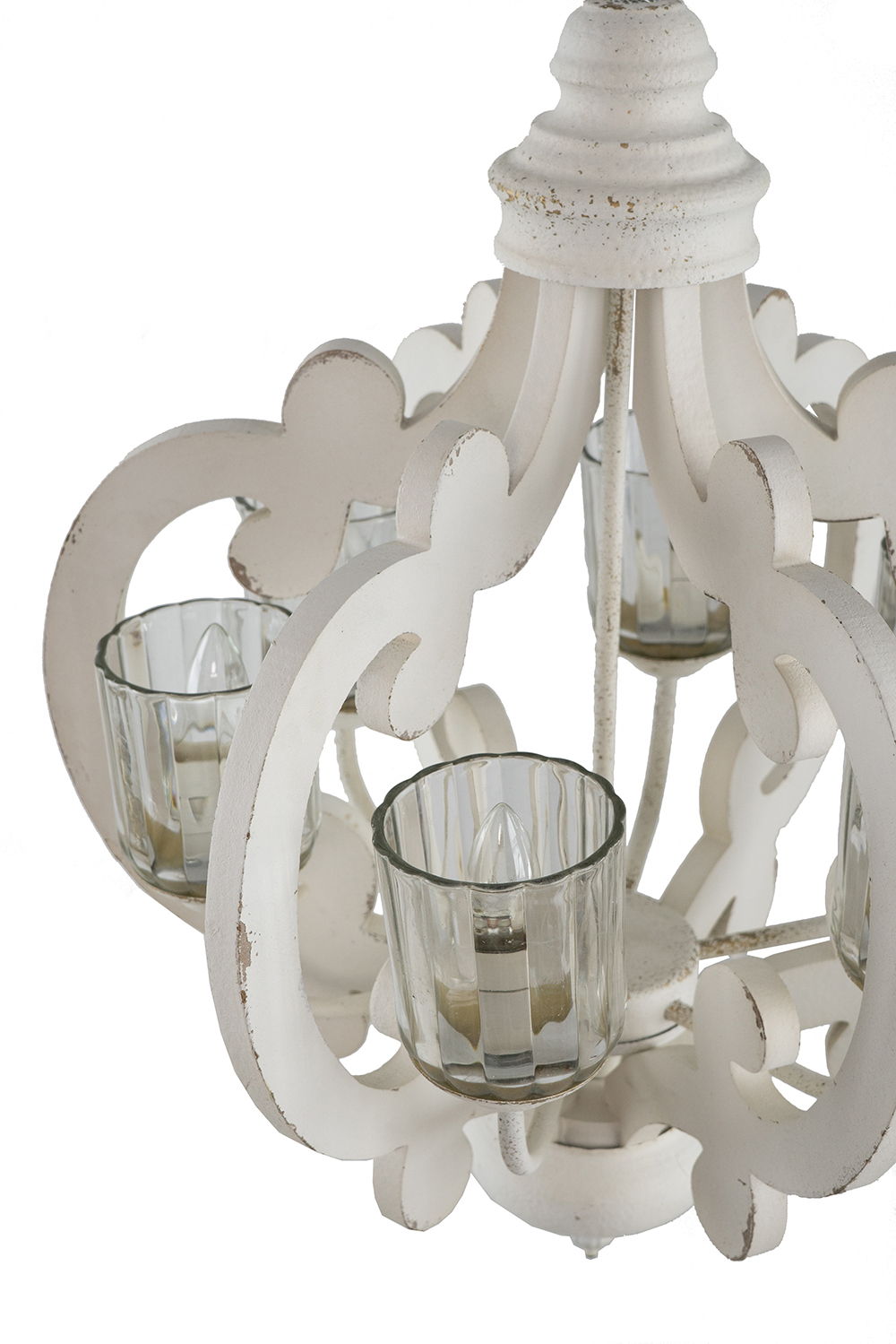 Farmhouse 6-Light Wood Chandelier Pendant Light Fixture