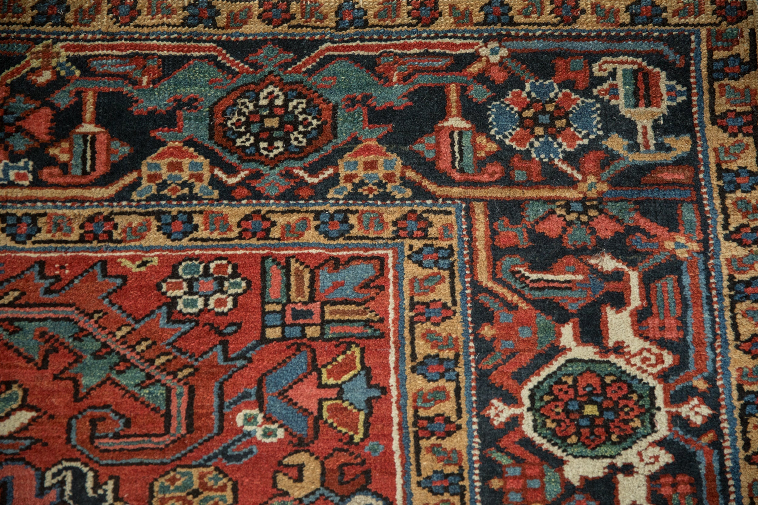 6.5x8.5 Vintage Heriz Carpet
