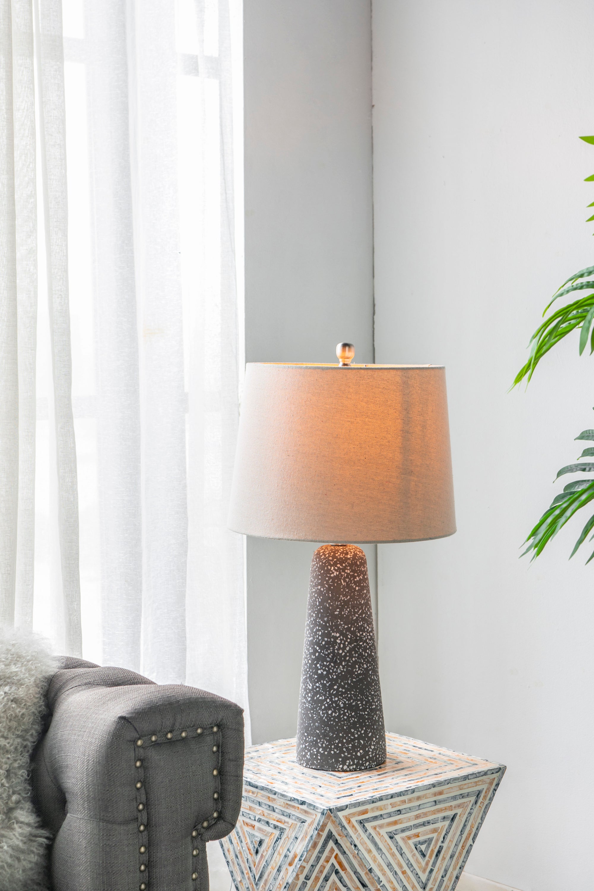 Artisan Multicolor Glass Table Lamp
