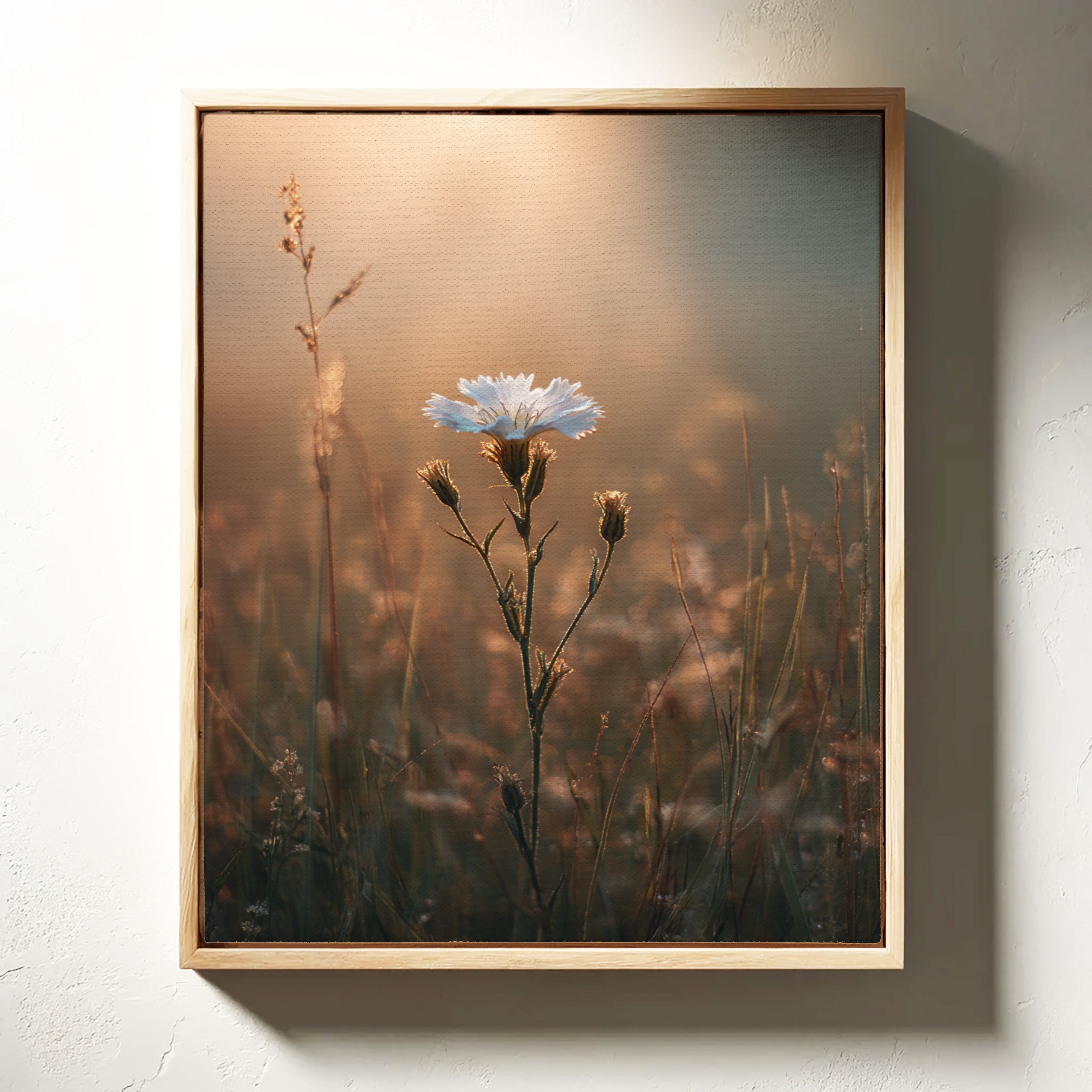 A Single Bloom In Sunrise's Embrace