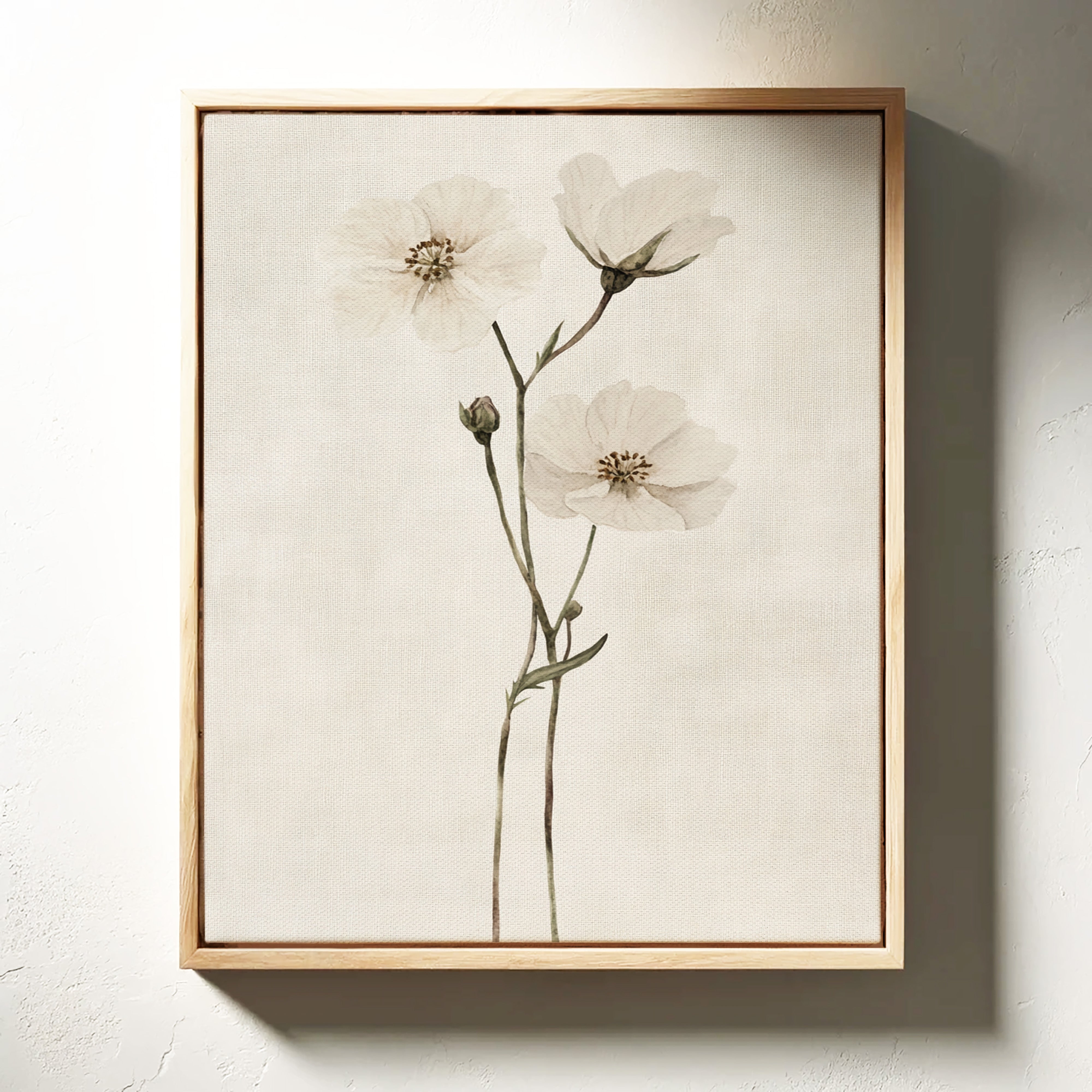 Whispering Blooms: Ivory Serenity