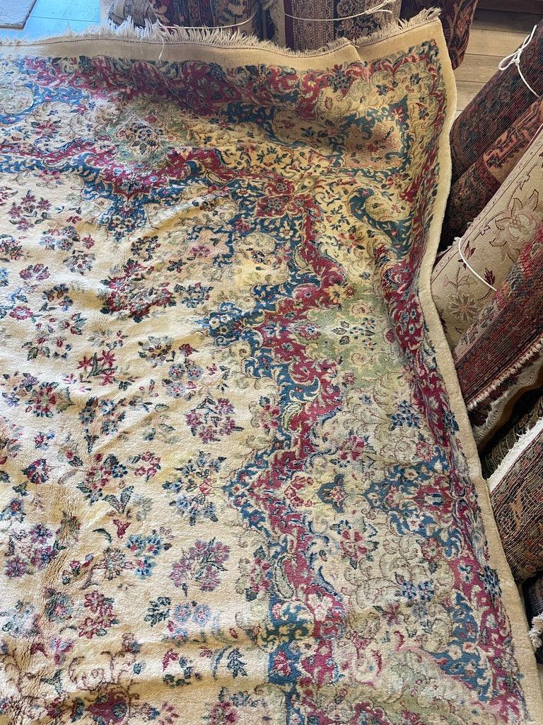 Handmade Vintage 1930's Kirman 10x13 area Rug