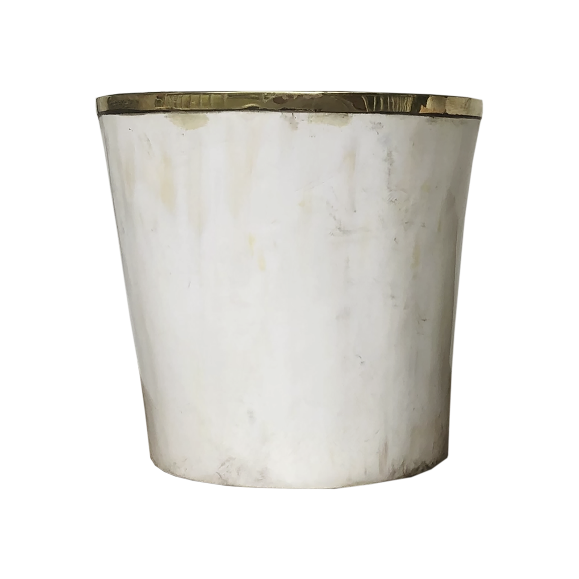 Afiya Brass Trimmed Horn Tumblers