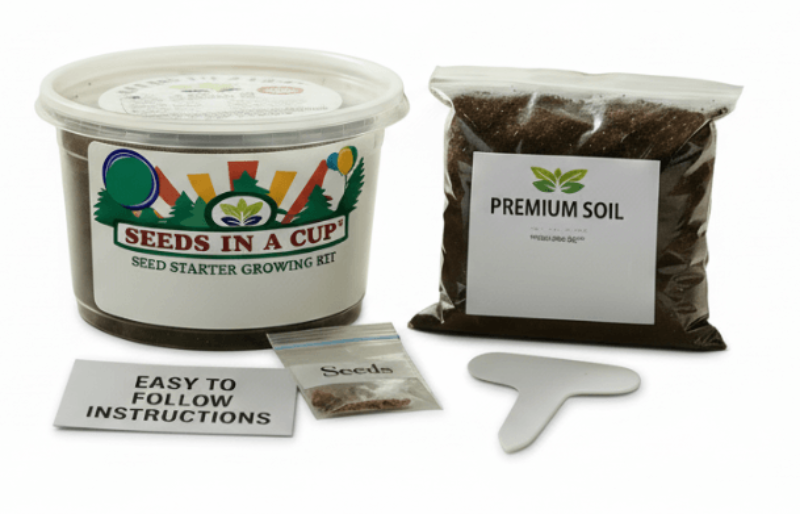Seeds In A Cup®| Vegetable & Herb Seed Starter Kits | Ultimate All-in-One Indoor Garden Kit | Eco-Friendly Recyclable Planter | Premium Non-GMO Seed Growing Kit for Beginners