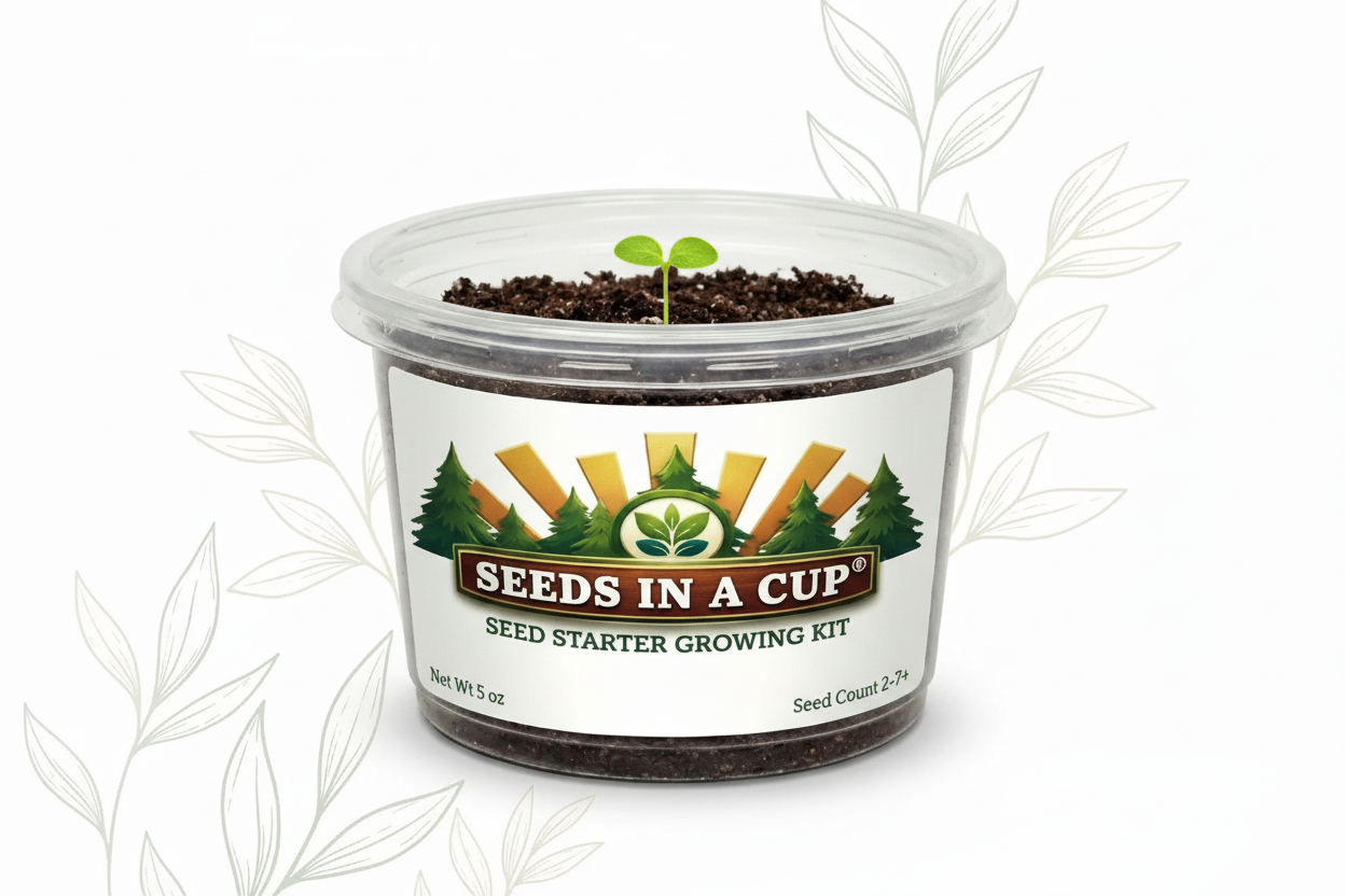Seeds In A Cup®| Vegetable & Herb Seed Starter Kits | Ultimate All-in-One Indoor Garden Kit | Eco-Friendly Recyclable Planter | Premium Non-GMO Seed Growing Kit for Beginners