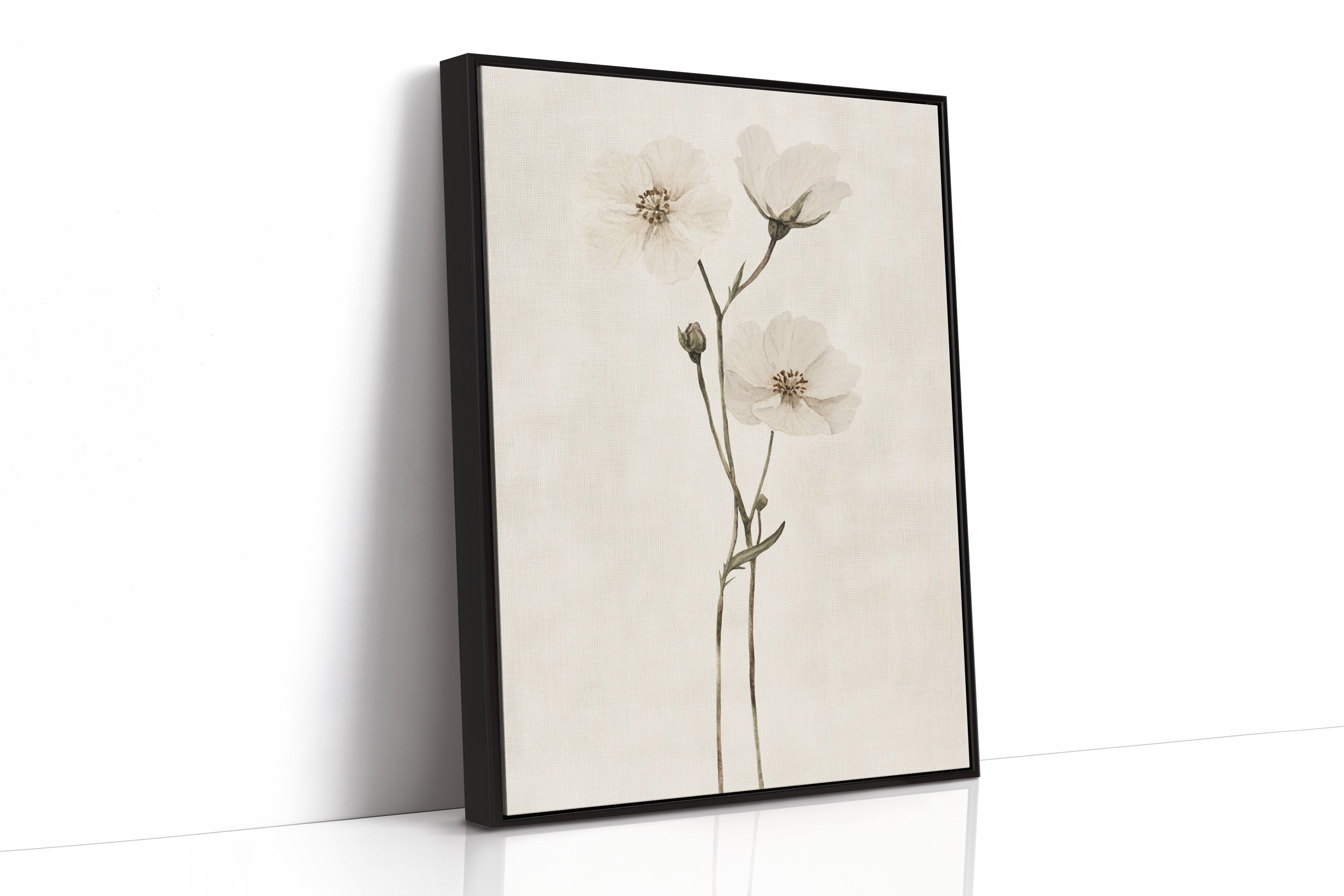Whispering Blooms: Ivory Serenity