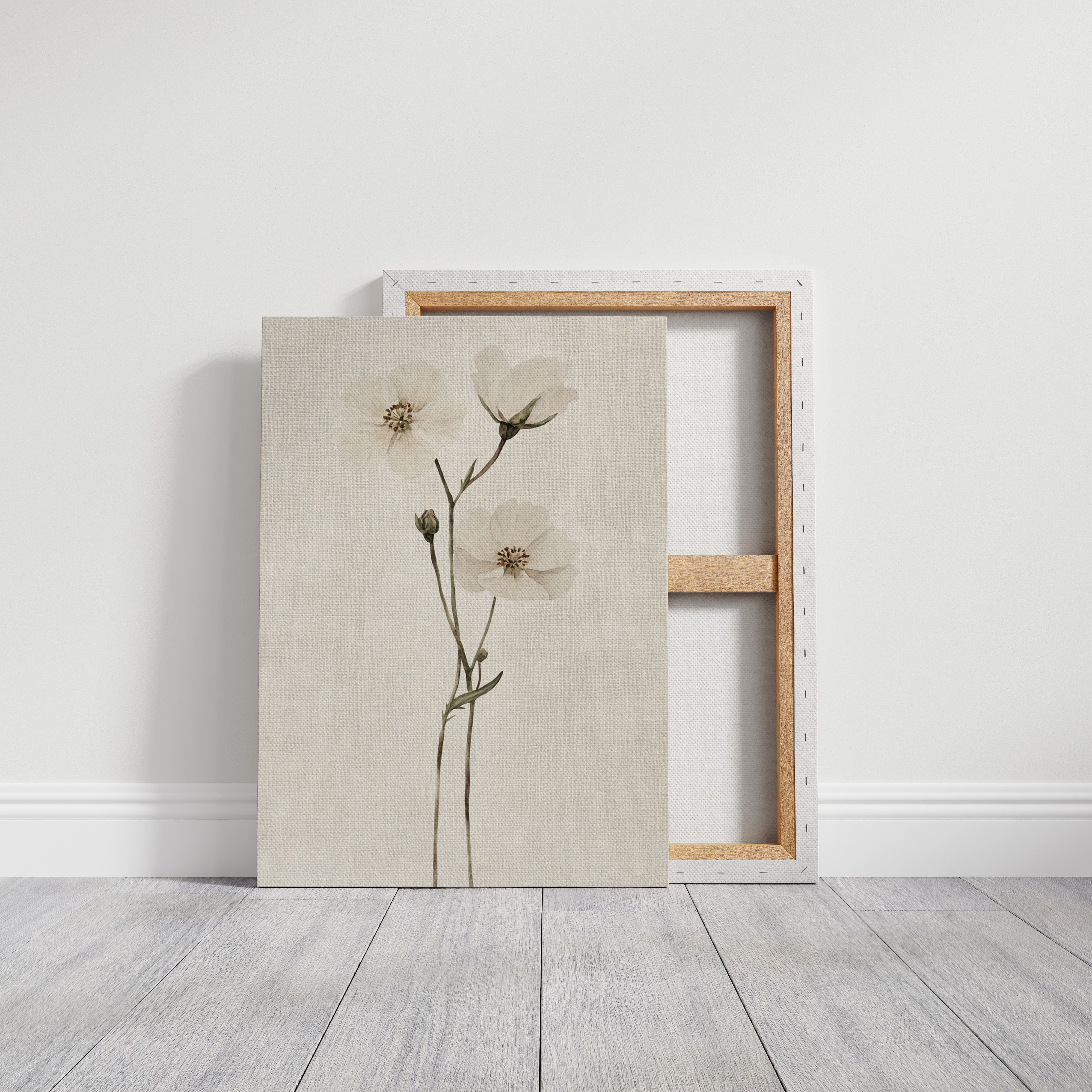 Whispering Blooms: Ivory Serenity