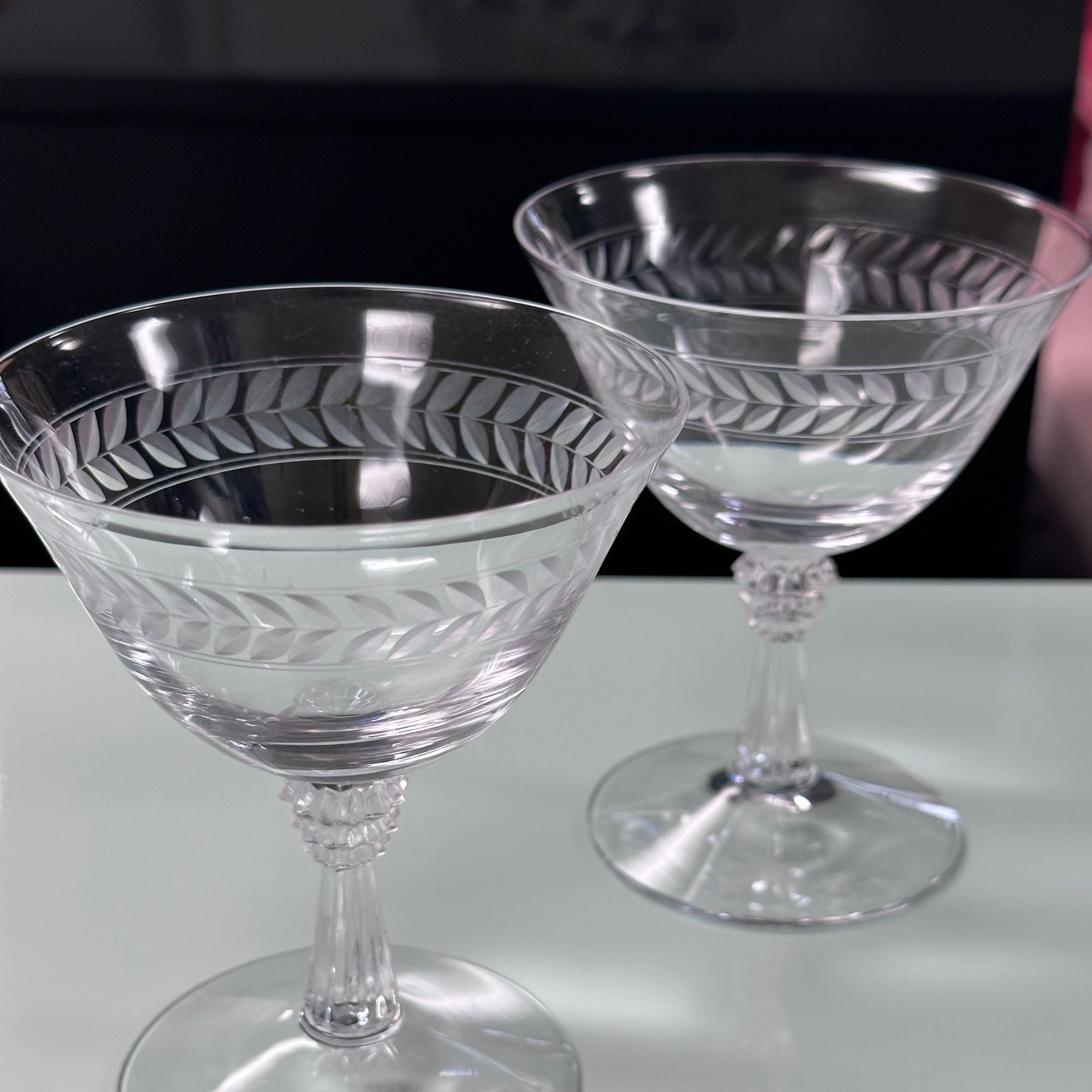 Vintage Stemware Barware - Old Fashioned Glasses