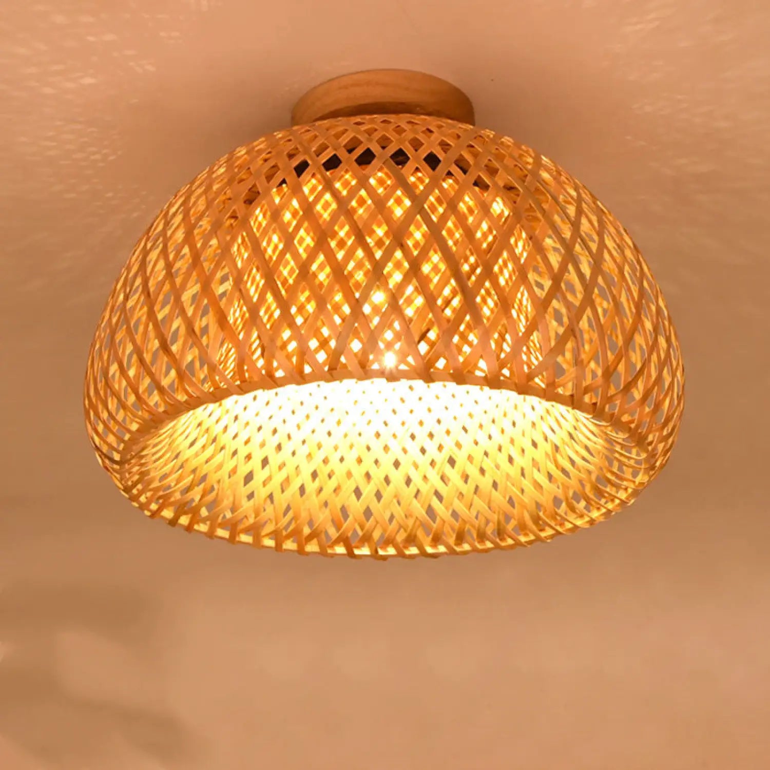 Wood Ceiling Lamp with Unique Design for Modern Home Lighting